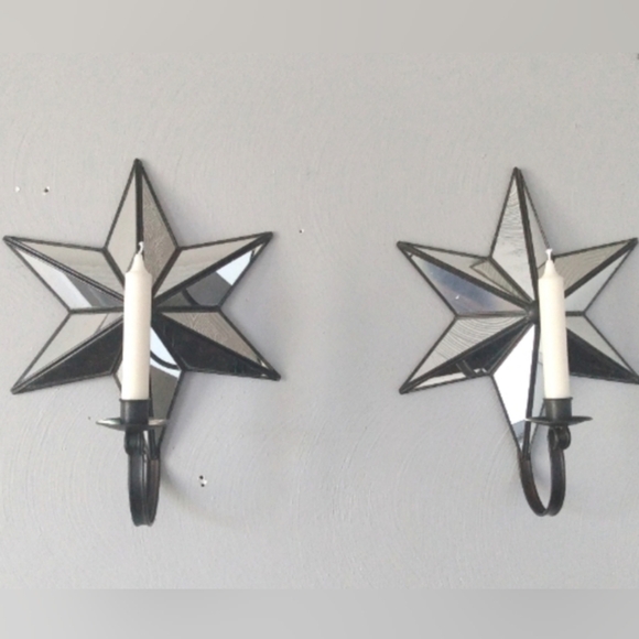 Star Mirror wall Candleholders set - Picture 12 of 12